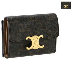 Celine Tri fold Triomphe Canvas Wallet Coin Purse